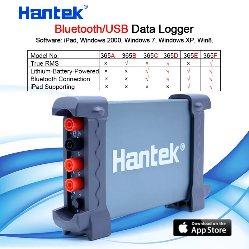 Цифровой регистратор данных bluetooth мультиметр Hantek 365A/B/F PC USB измеритель