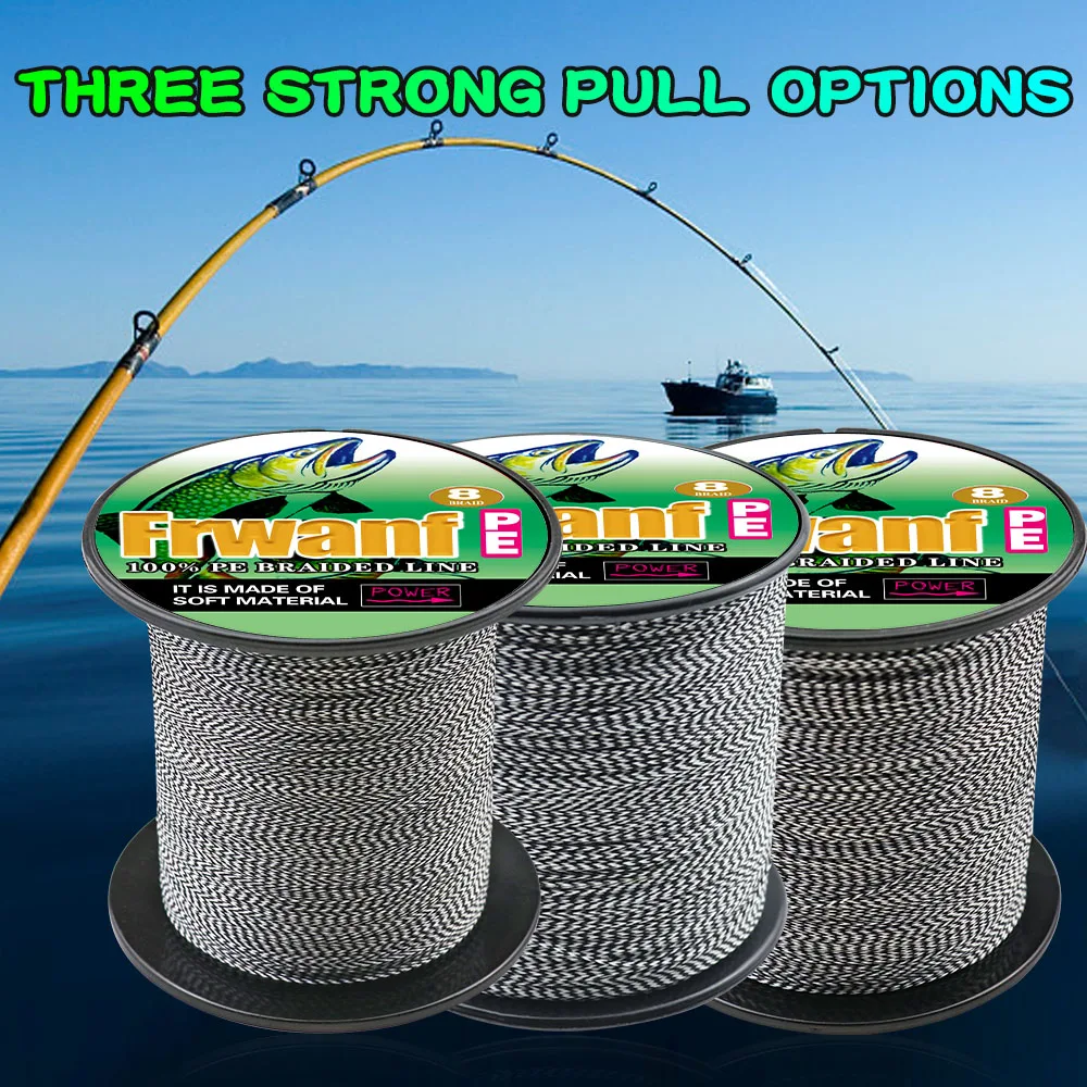 Разноцветные Черный и белый цвета крест плетеная веревка для рыбалки 300 м супер