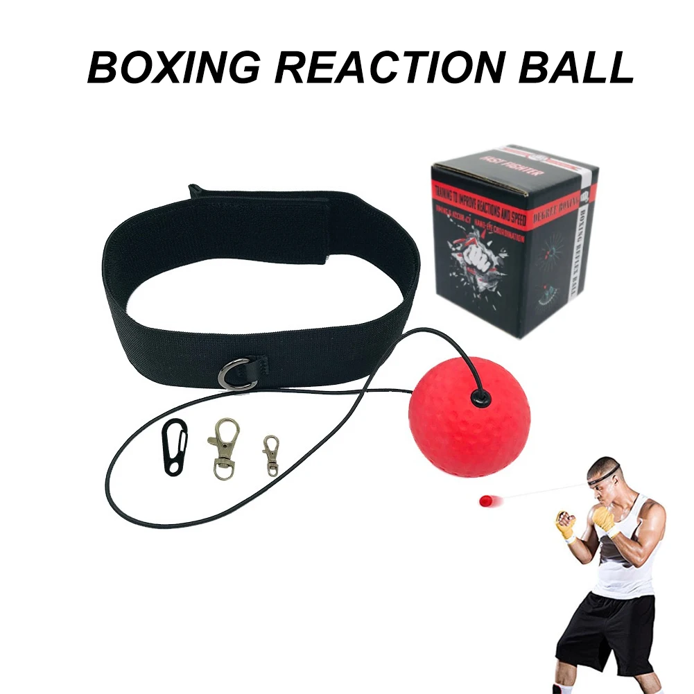 

Boxing Reflex Speed Ball with Headband Boxing Speed Reaction Training Ball Stress Gym Exercise Training Set For Adult Kids