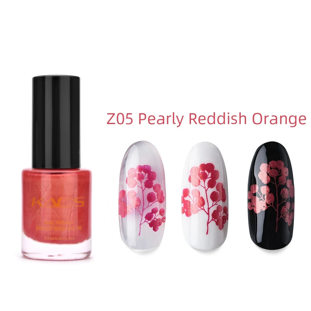 KADS 9 5 мл два в одном жемчужное освещение для штамповки шаблон 11 блестящих цветов