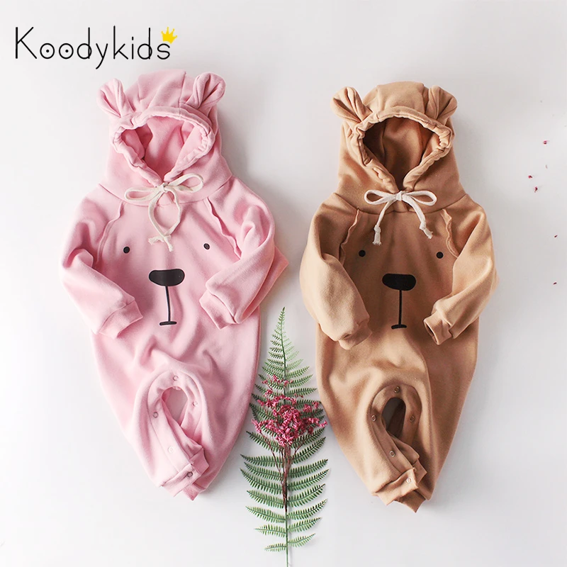 Koodykids/Зимний комбинезон для маленьких девочек одежда с капюшоном изображением