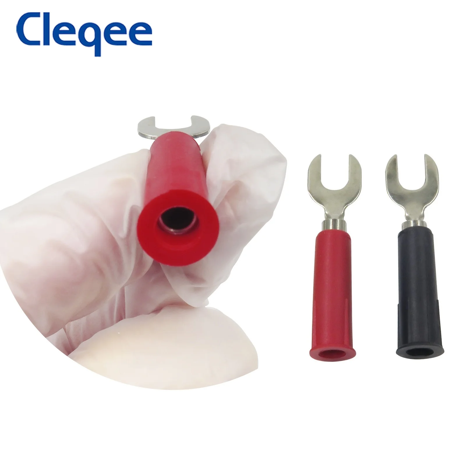 Cleqee P1036A двойной 4 мм банановый штекер Тестовый комплект с зажимом Крокодил и