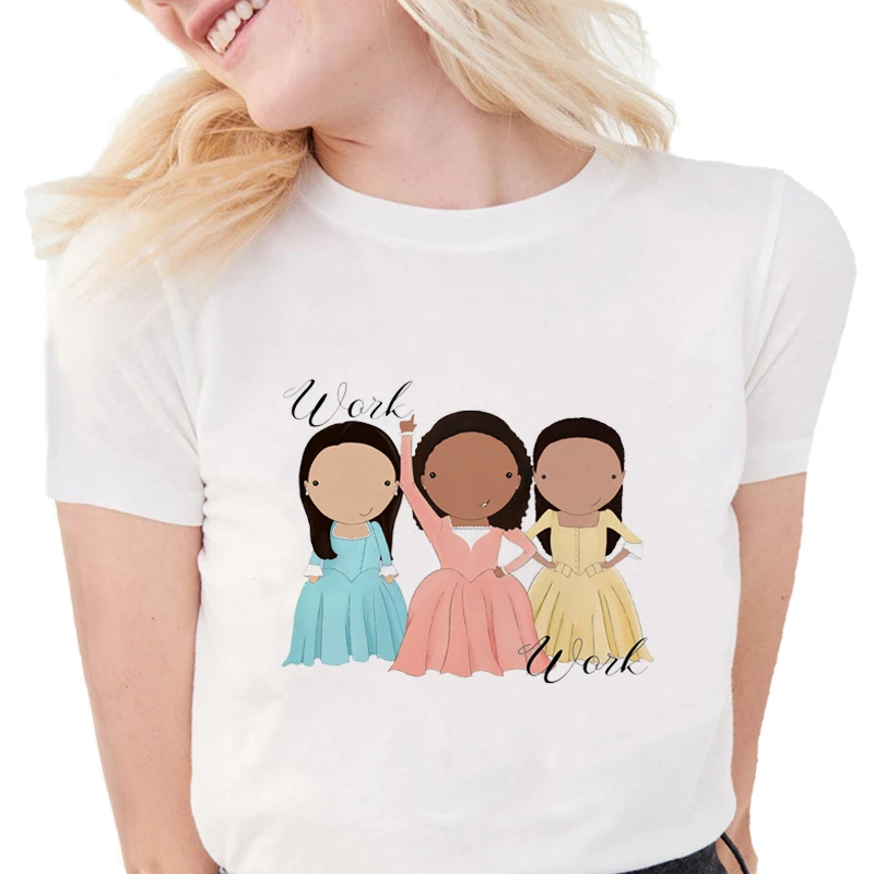 Женская футболка с короткими рукавами белая из мягкого хлопка забавным и пеггги