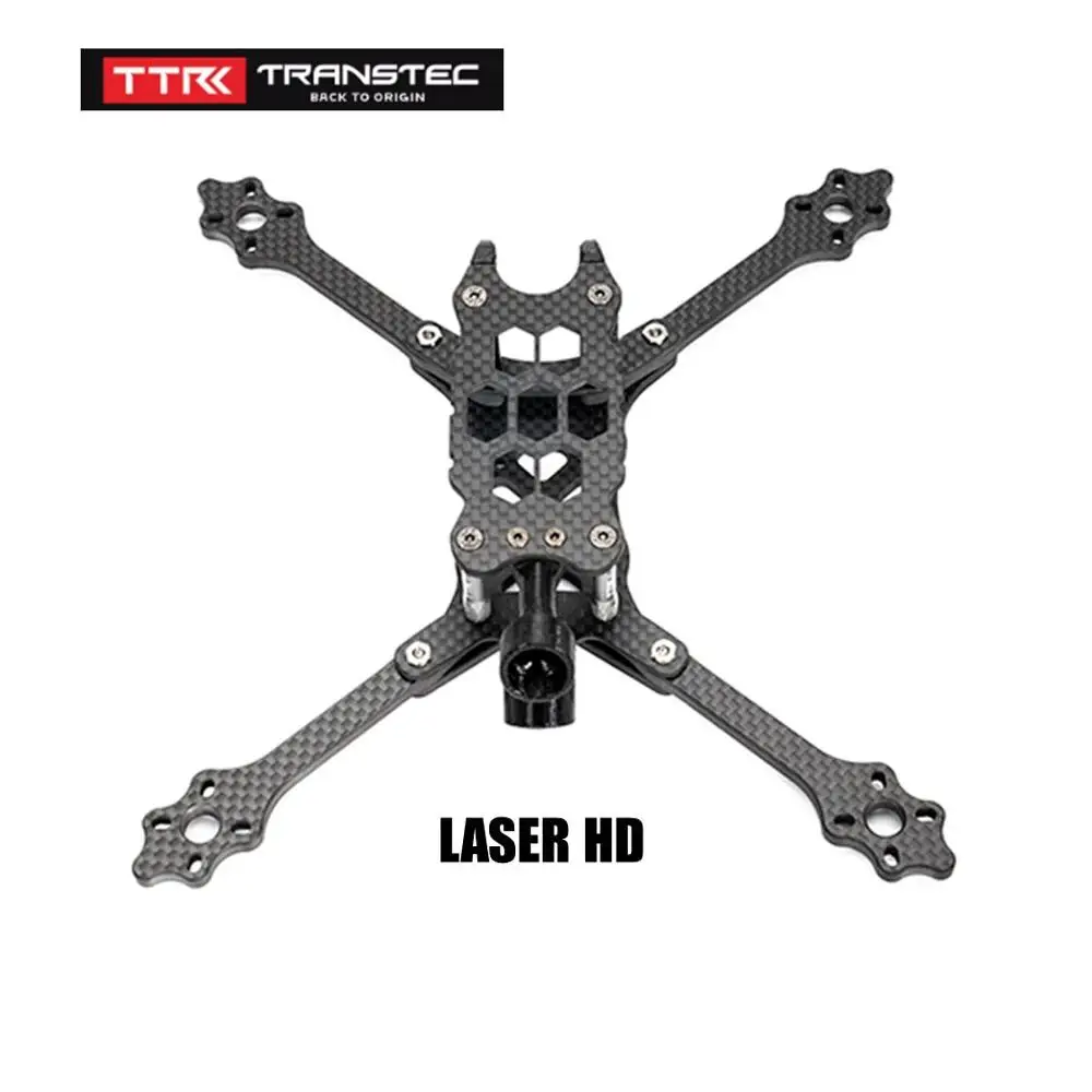 Laser HD TRANSTEC LASER HD S LITE 224 мм FPV гоночный Дрон Рама 6 мм Arm 7075 алюминиевое гладкое покрытие углеродное волокно 4 в 1 ESC 5 дюймов реквизит - Цвет: Laser HD