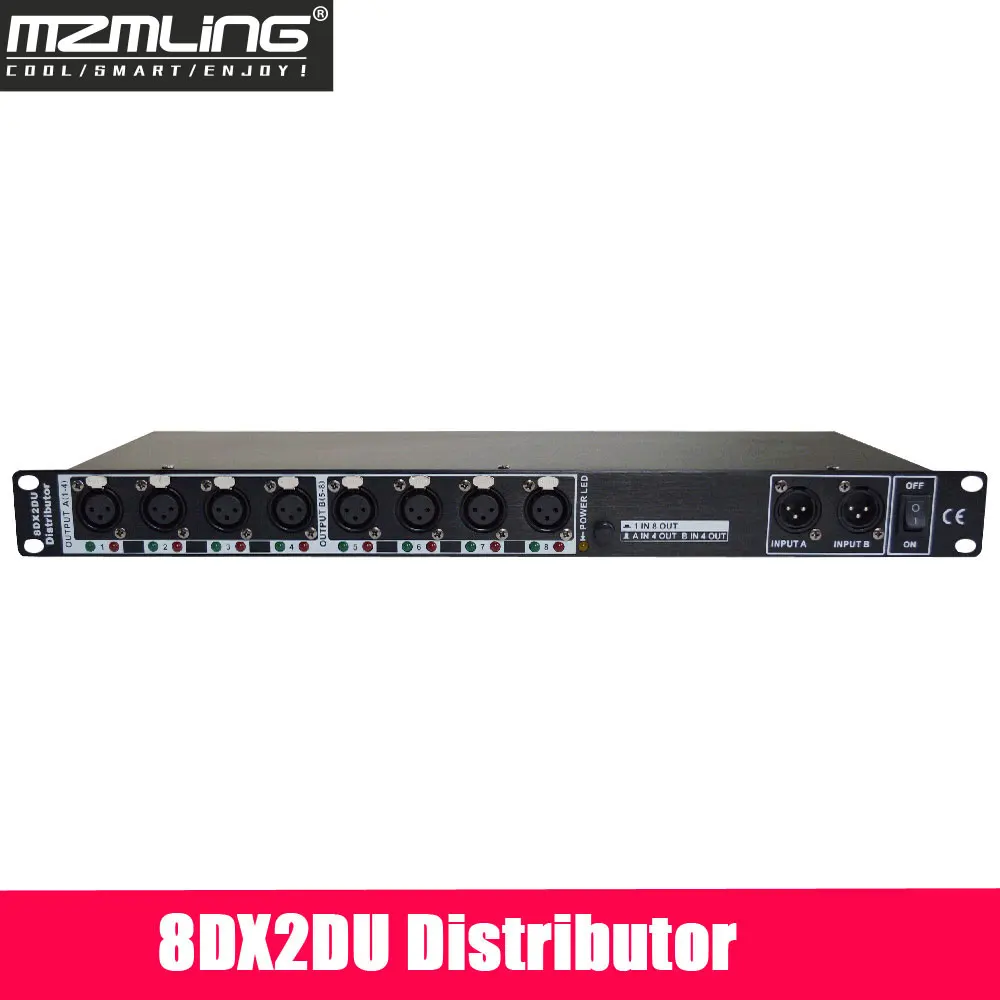 8DX2DU дистрибьютор DMX512 разделитель усилителя сигнала для подвижной головки