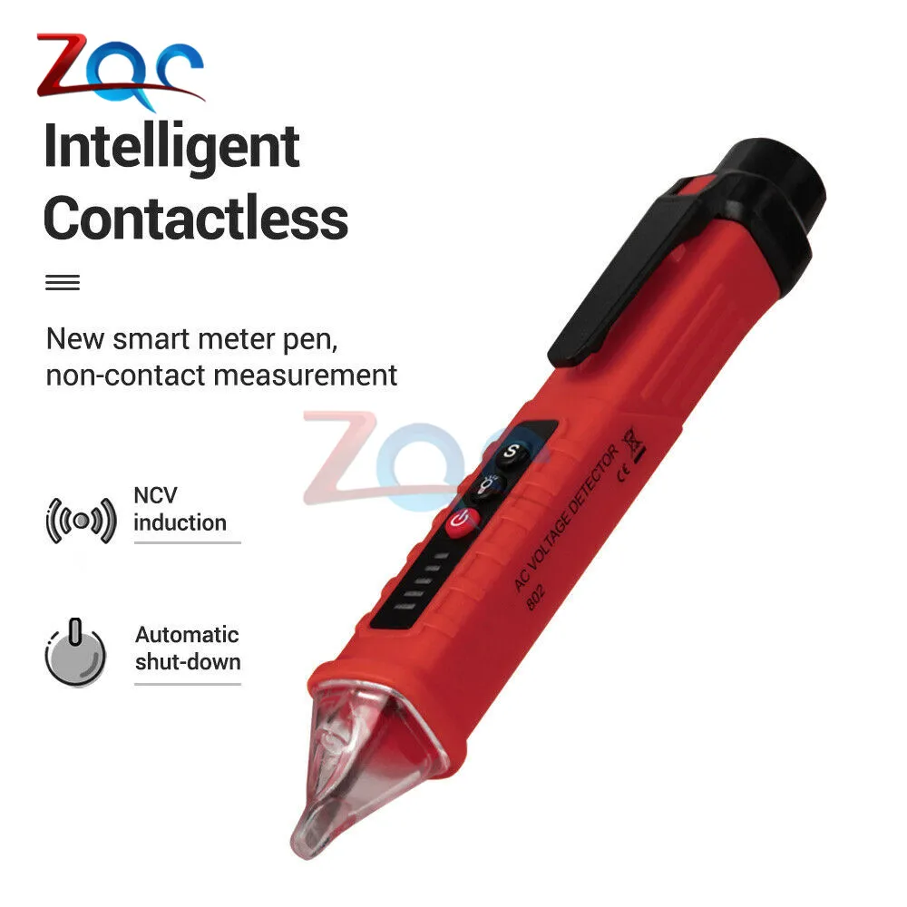 LED Digital 12V-1000V AC Voltage Detectors Non-Contact Socket Wall Tester Pen Voltmeter Meter Volt Current Electric Test Pencil |