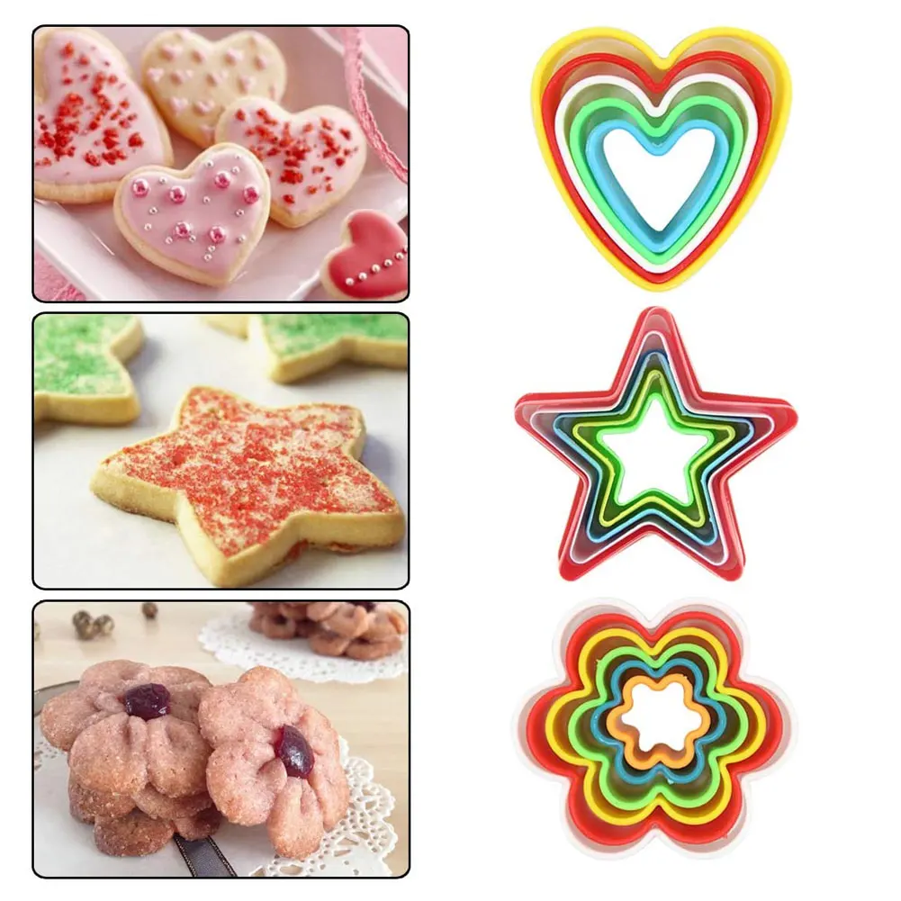 

Стандартная Пластиковая форма, разные размеры, круглые зеленые Имбирные формы, разноцветные для изготовления печенья, 35 шт.