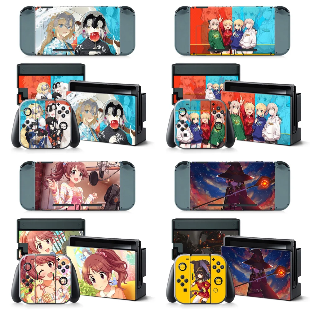 Новый мультяшный дизайн для N intendo Switch наклейка на консоль Nintendo Skin sticker NS игровая
