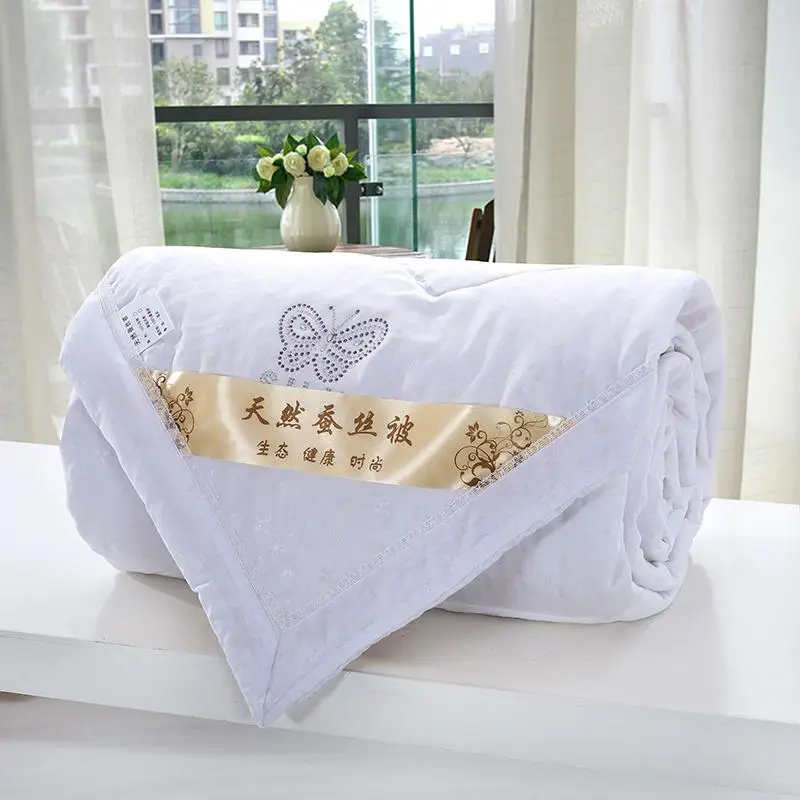 

51 One Piece mulberry silk summer quilt blanket for children adults 1.5x2m 1.8x2.2m 2x2.3m single double blankets for summer ZZ4