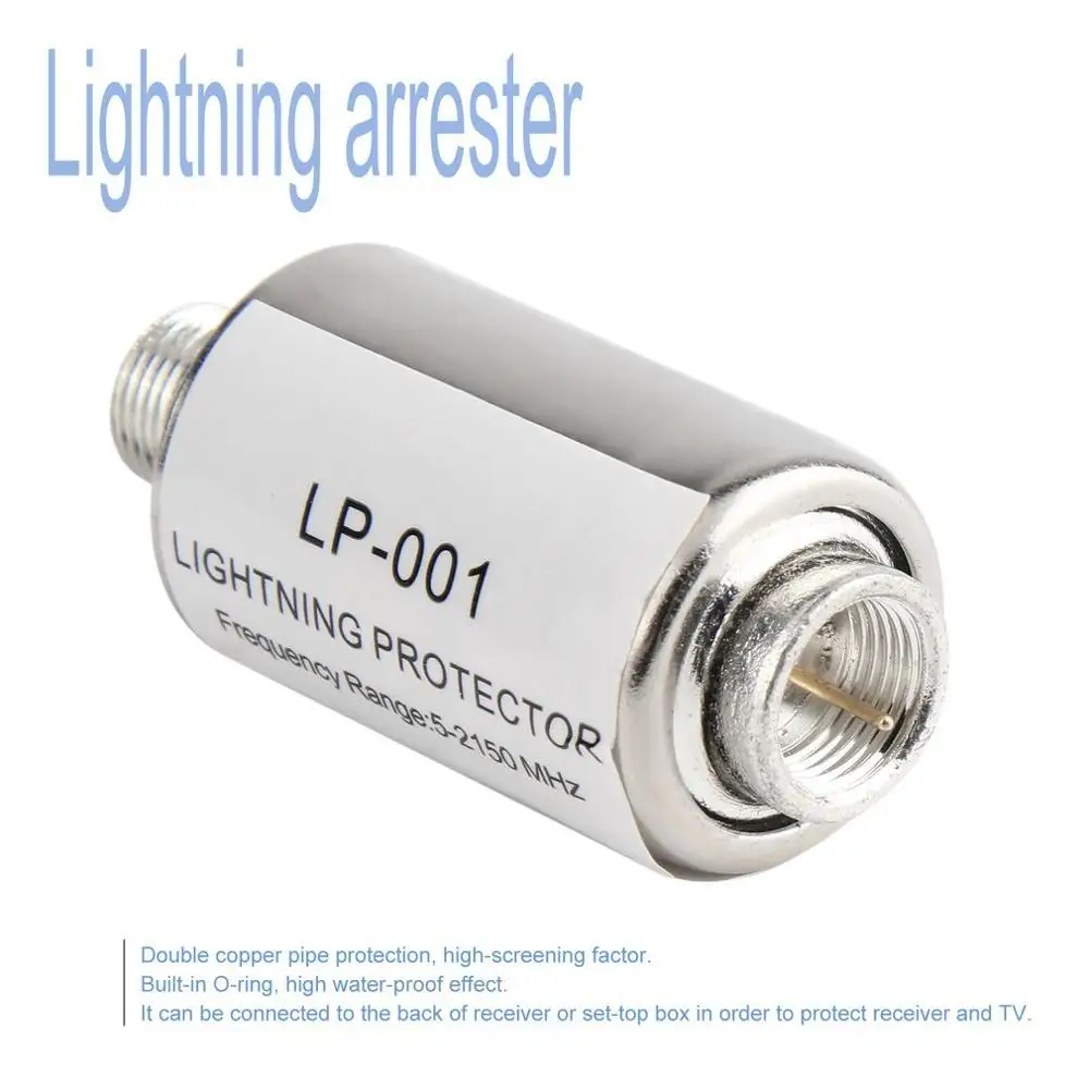 Lightning Protector Arrester Coaxial Satellite TV Protection Devices Antenna 5-2150MHz Wholesale | Безопасность и защита