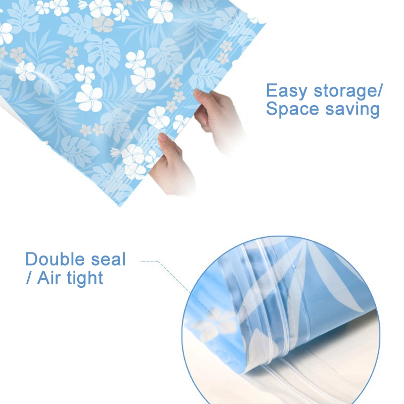 Вакуумный сжатый мешок для хранения одежды сумка с клапанной каймой складной