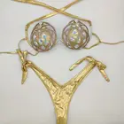 2020 venus отпуск бриллиантовый ажурный комплект бикини сексуальные женские Купальники пуш-ап новый купальный костюм Пляжная одежда