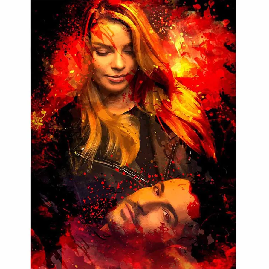 Новинка 5D сделай сам полноразмерная/круглая Алмазная вышивка Lucifer ТВ-постер 3D