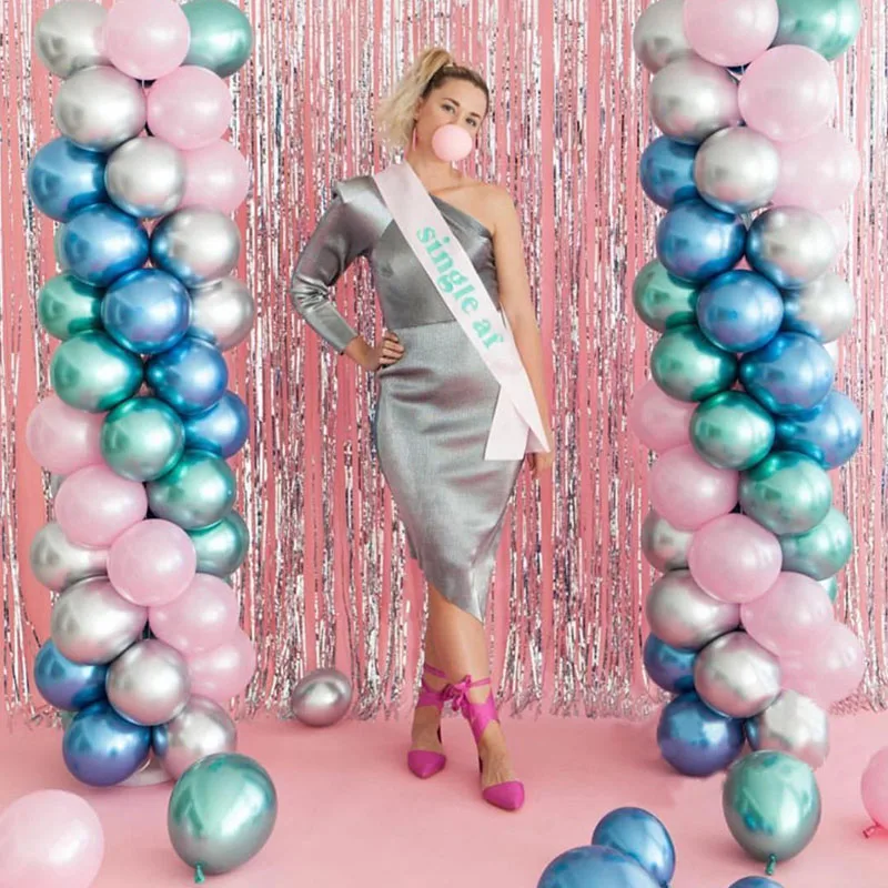 20 шт. 5 дюймовые маленькие многоцветные латексные шары из хромированного