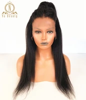 na beauty kinky straight 13x4 lace front wigs 100 human hair lace front wig preplucked wig for women brazilian black remy hair
