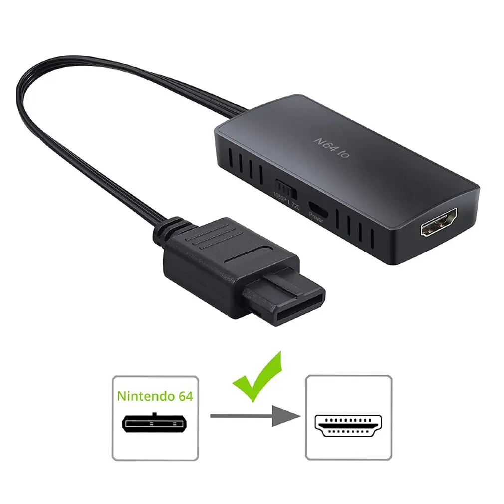 For NGC/SNES/N64 To HDMI-compatible Converter Adapter 1080P Nintend 64 GameCube Full Digital Cable N64 | Электроника
