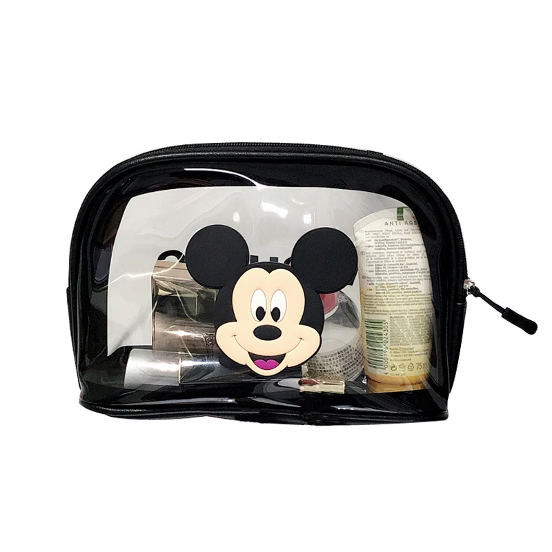 

Disney Minnie Cute Ins Transparent Cosmetic Bag Large Mickey Casual Fashion Pvc Waterproof Admission Package