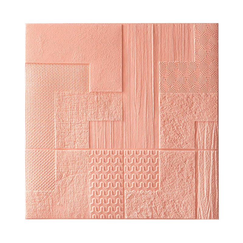 Pink 3D стерео наклейки на стену спальня самоклеющиеся обои водонепроницаемые креативные сети красная жилая комната украшения северные обои - Цвет: Pink