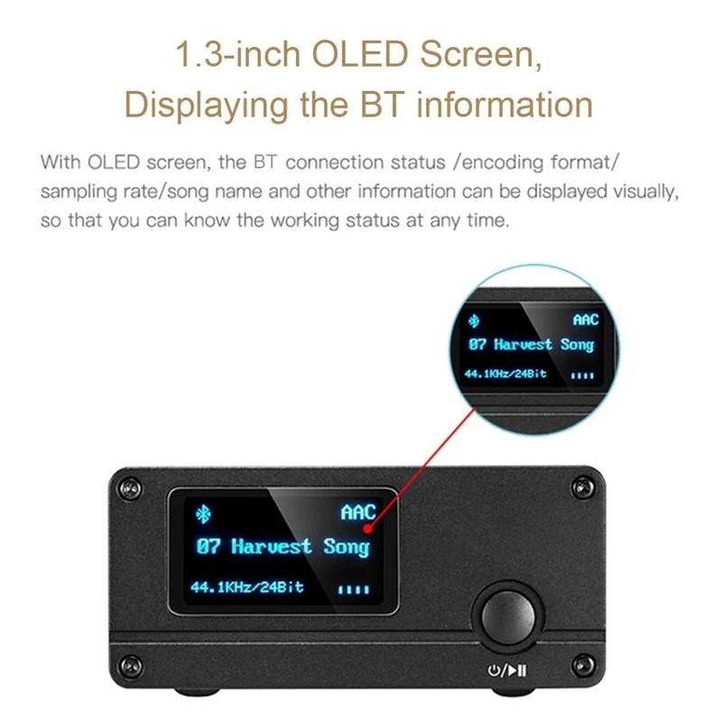 

xDUOO xQ-50 PRO Bluetooth 5.0 o Receiver Converter DAC Type C HD CS8406 ES9018K2M Decoder Receiver Converter