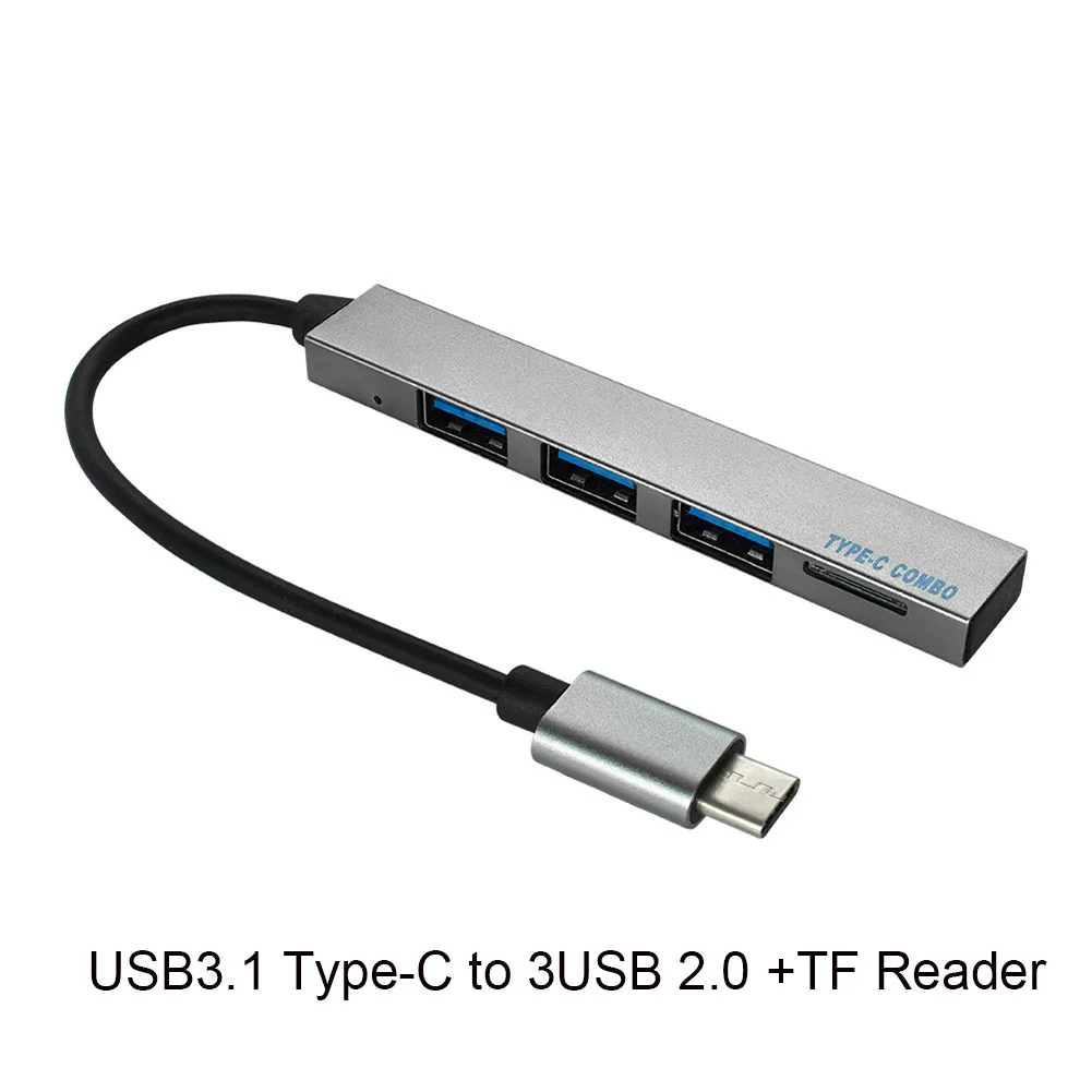 USB-концентратор USB 3 1 Тип C USB-разветвитель Thunderbolt USB2.0 док-адаптер для Macbook Pro 13 15 Air Mi
