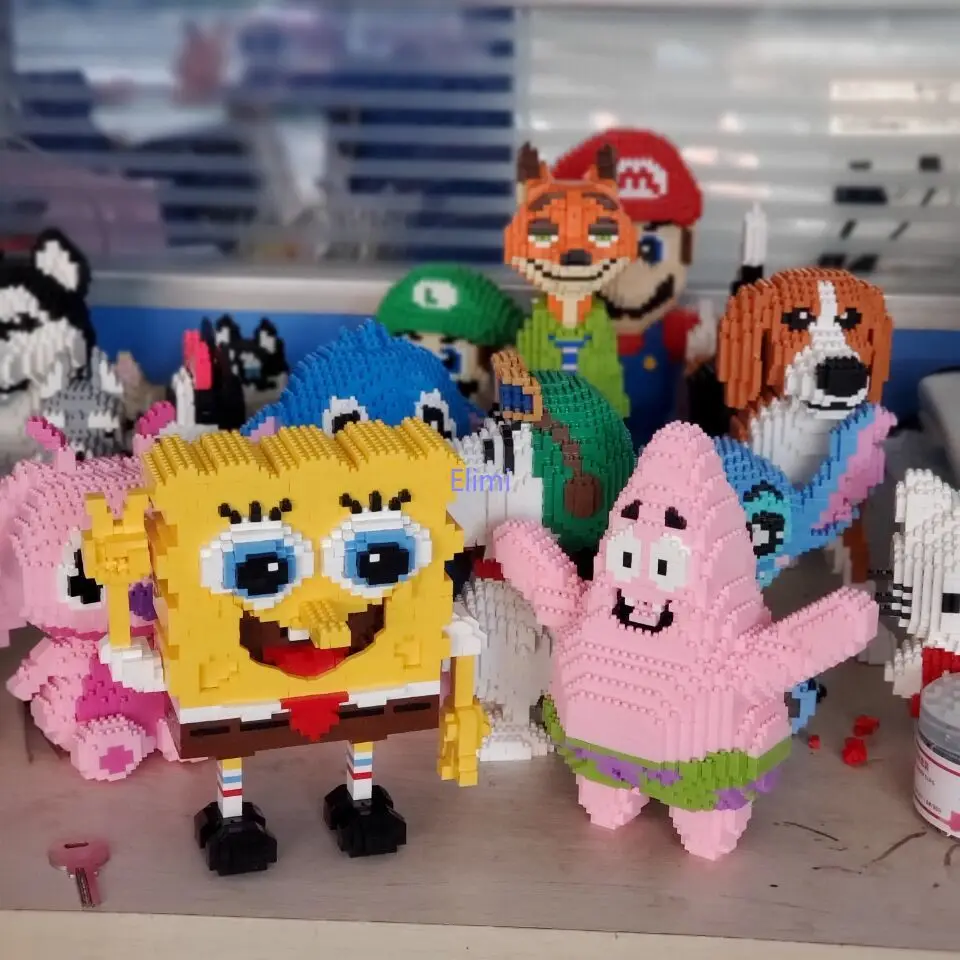 HC Magic Blocks строительные блоки большого размера аниме Патрик звезда сквидворд