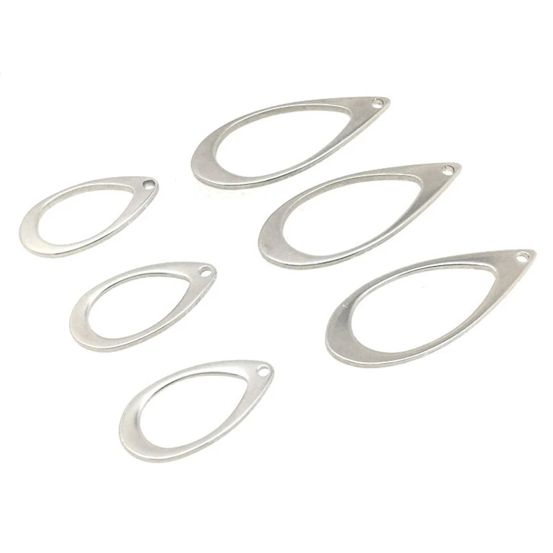 10 шт./лот серьги-капли из нержавеющей стали соединители для изготовления