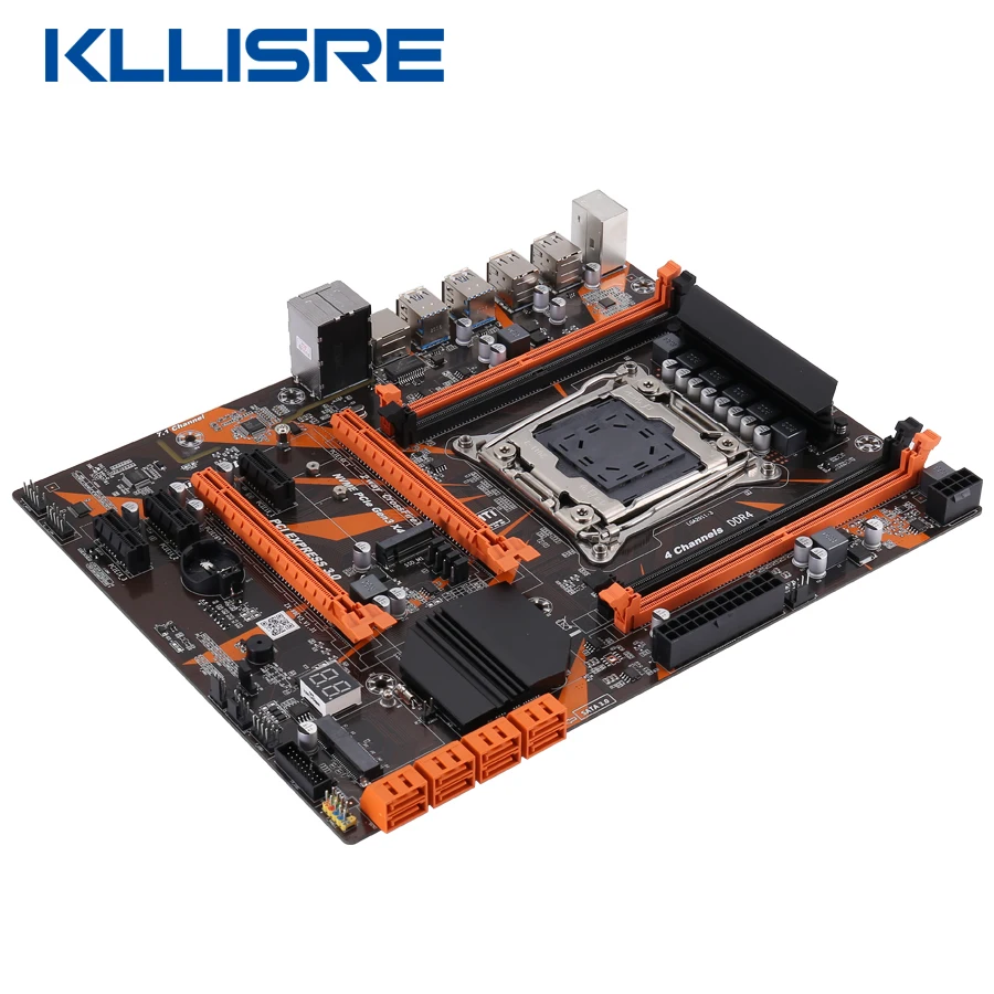 Комплект материнской платы Kllisre X99 D4 с Xeon E5 2650 V3 LGA2011-3 CPU 2 шт. X 8 ГБ = 16 Гб 2666 МГц DDR4