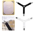 4 шт.компл. подстилка для кровати, подстилка для ремня, Эластичный Нескользящий зажим для одеяла, фиолетовое одеяло, зажим фиксатора