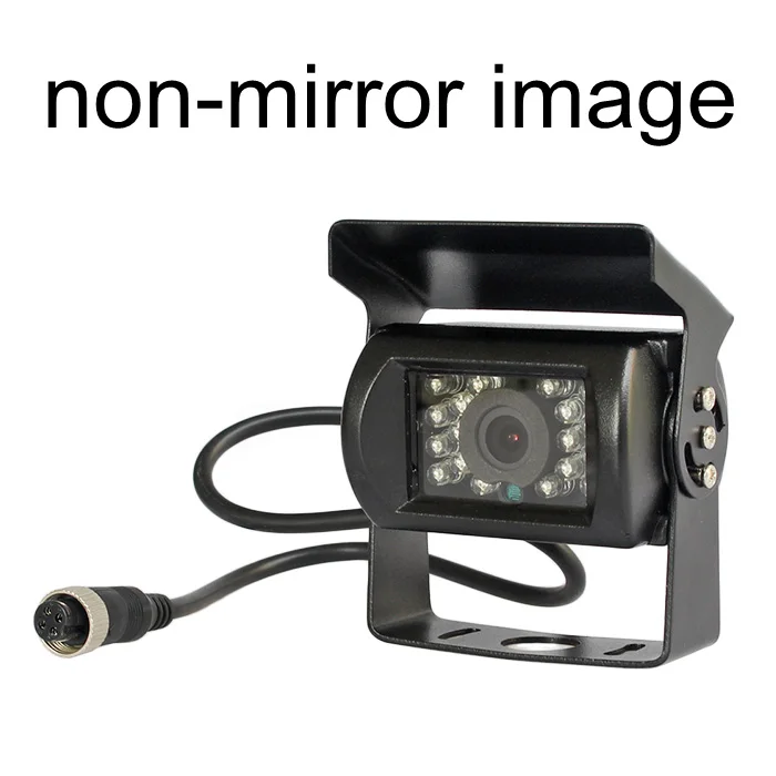 non-mirror image DIYKIT Водонепроницаемый 4PIN 12 V-24 V CCD фургон автобус грузовой автомобиль зеркало заднего вида для парковки Камера ИК Ночное видение - Название цвета: non-mirror image