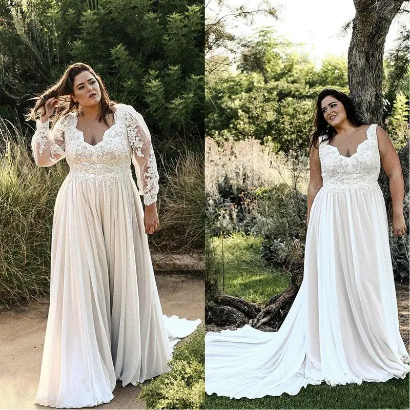 Элегантное платье размера плюс свадебные платья 2021 robe de Mariage Аппликация Кружева