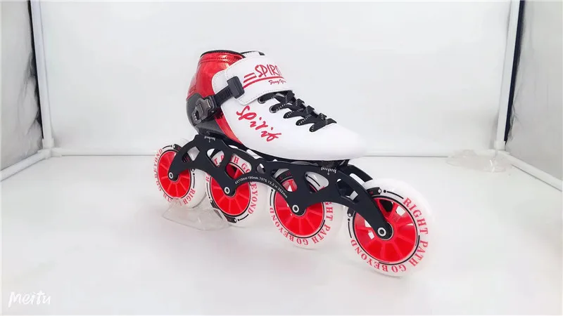 Углеродное волокно встроенные скоростные коньки Patines 3 4 колеса профессиональная гоночная обувь для марафона асфальта наземного дорожного катания 85A30-45