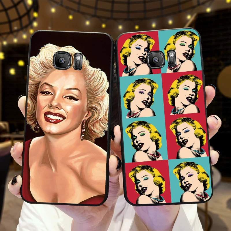 Роскошный черный чехол Marilyn Monroe для huawei P Smart Z 2018 P20 Pro P8 P9 Mini P10 2019 P30