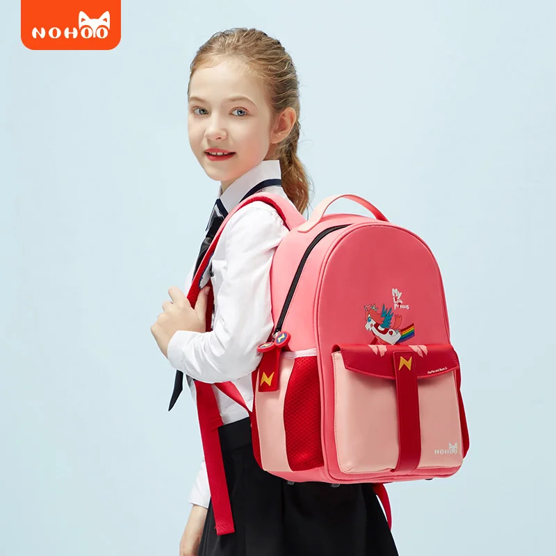 Nohoo Orthopedics Backpack for Kids Fashionable Unicorn School Bag For Girls Japanese Waterproof Primary School Students bags