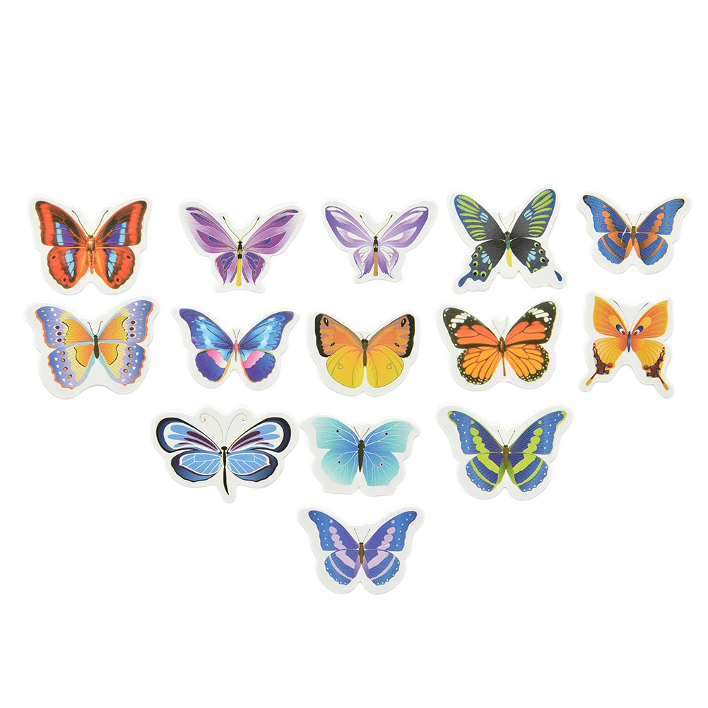 

50 pcs Butterflies Wedding Birthday Paper Cupcake Cake Toppers