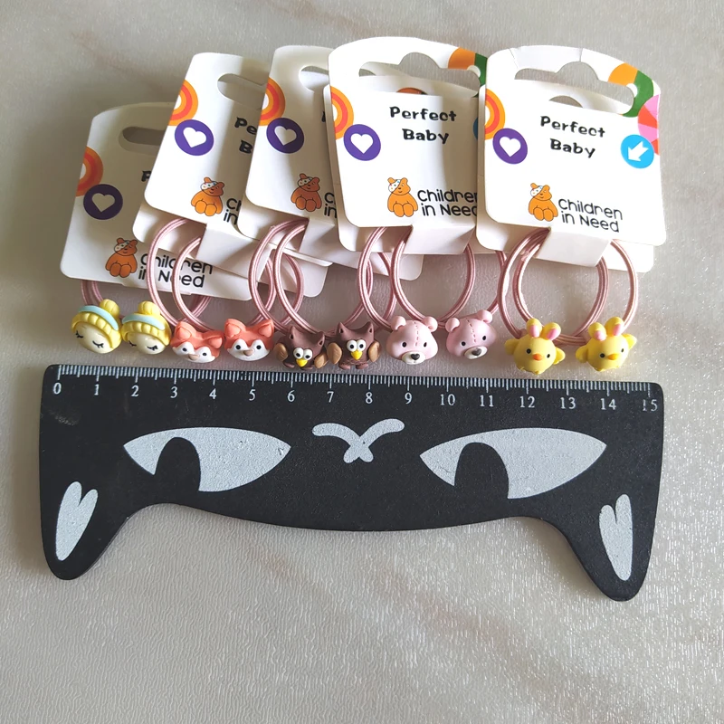 

2PCS New Cute Chicken Owl Princess Headwear Kids Cartoon Elastic Hair Bands Children Ropes Girls Accessories Baby Headdress