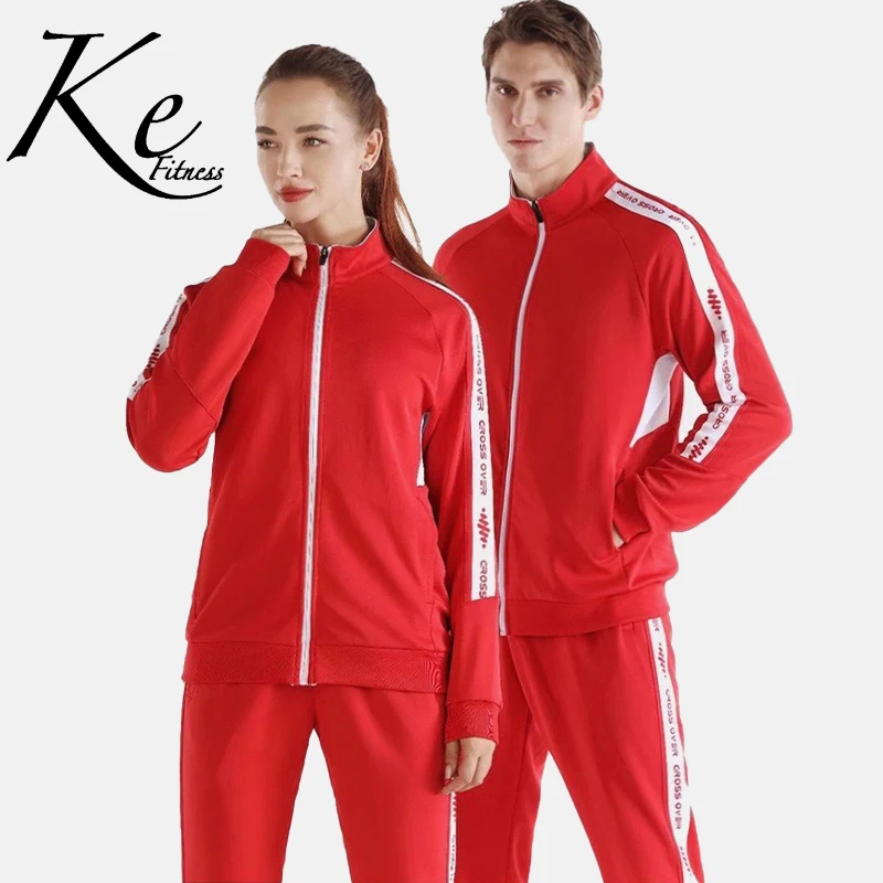 KE Sports suits men's spring and autumn new sweaters running casual sportswear suits for men and women couples tracksuit men