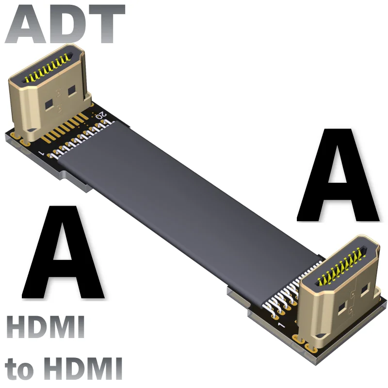 

DragonWhite Стандартный HDMI V2.0 встроенный удлинитель поддерживает 2K/144hz 4K/60Hz локоть плоский кабель 18Gbps полоса пропускания 4K @ 50/60