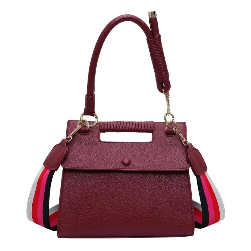 Burgundy YASICAID роскошные сумки женские дизайнерские повседневные сумки праздничный подарок на Рождество кожаная сумка через плечо bolsos mujer - Цвет: Burgundy