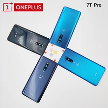 Back Glass Oneplus 7T Pro Battery Cover Door 1+ 7t pro Real Housing Panel Case Mobile Phone Parts + Camera Lens +Adhesive 6.67