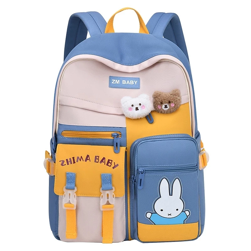 Рюкзак для девочек-подростков нейлоновый, с принтом кролика