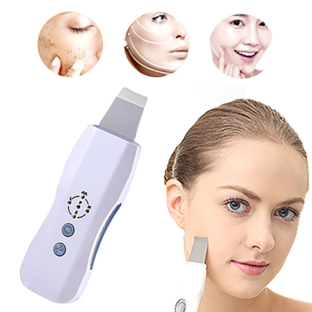 Pinkiou ультразвуковая Лопата машина для кожи угрей акне грязи пор Очищающий