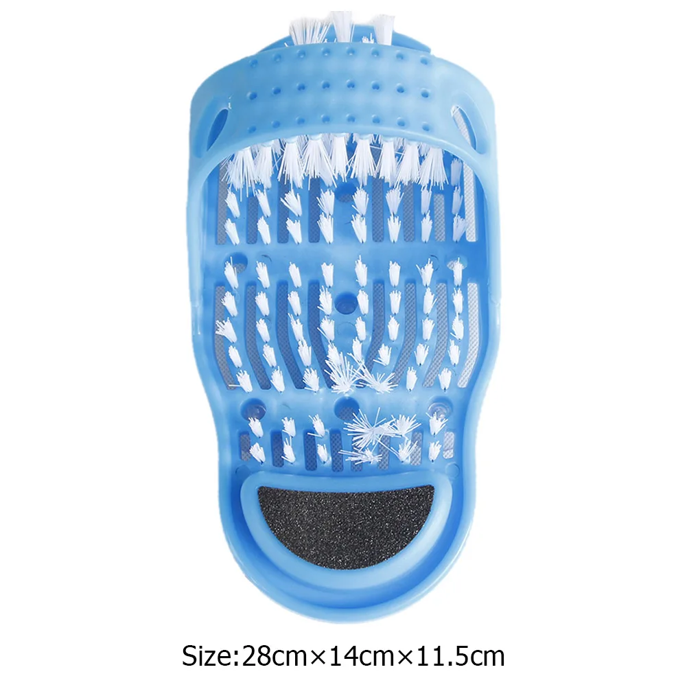 

Plastic Bath Shower Feet Massage Slippers Bath Shoes Brush Foot Scrubber Spa Shower Feet Heel Remove Dead Skin Foot Care Tool