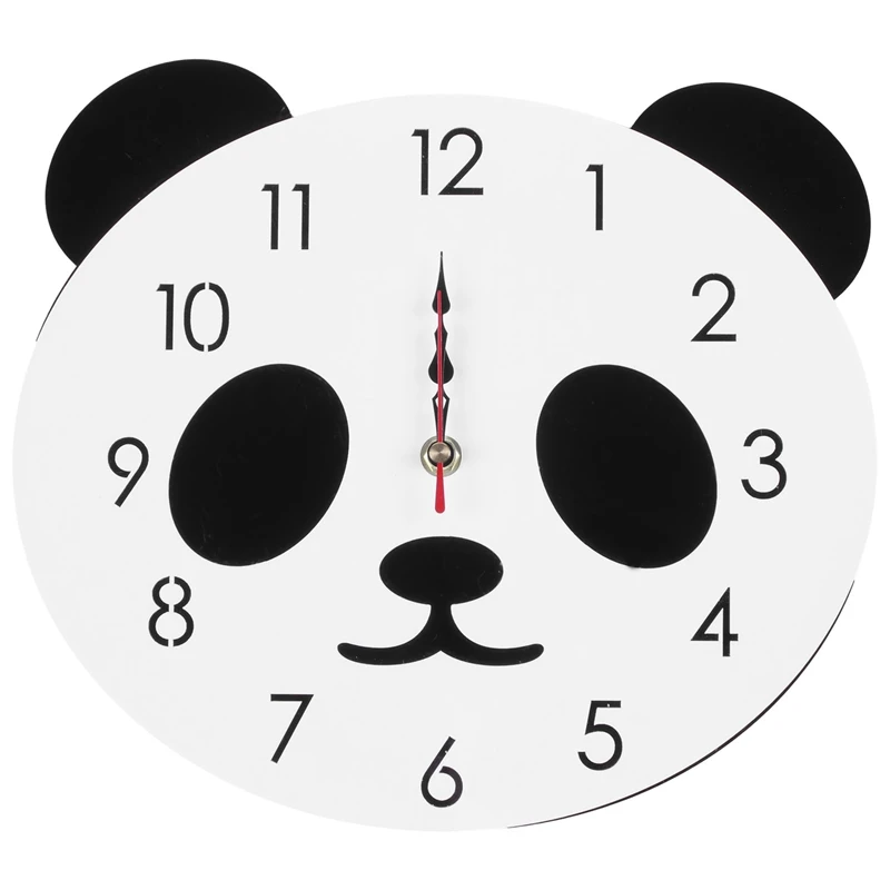 Lovely Panda Clocks Wall Stickers For Kids Rooms Home Decoration Clock |