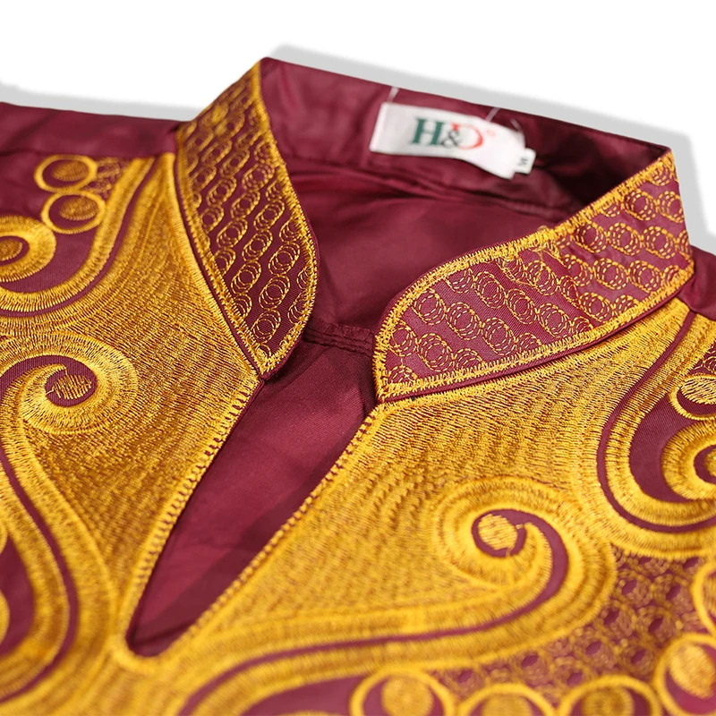 Женское платье с вышивкой и длинным рукавом в африканском стиле|Африканская