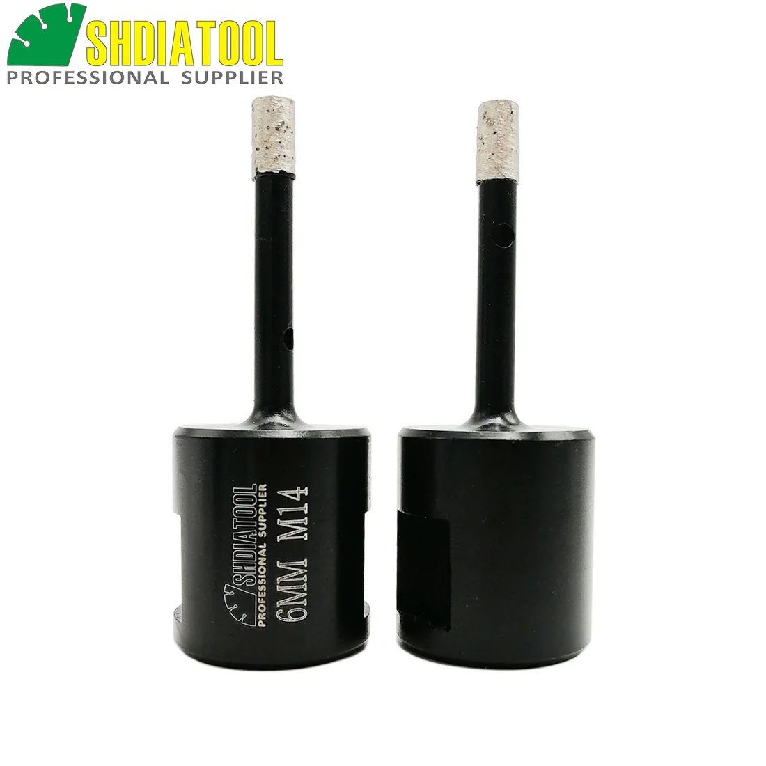 

SHDIATOOL 2pcs Diameter 6mm Diamond Welded Drilling Core Bits (Wet) M14 thread for drilling granite and marbel hole saw