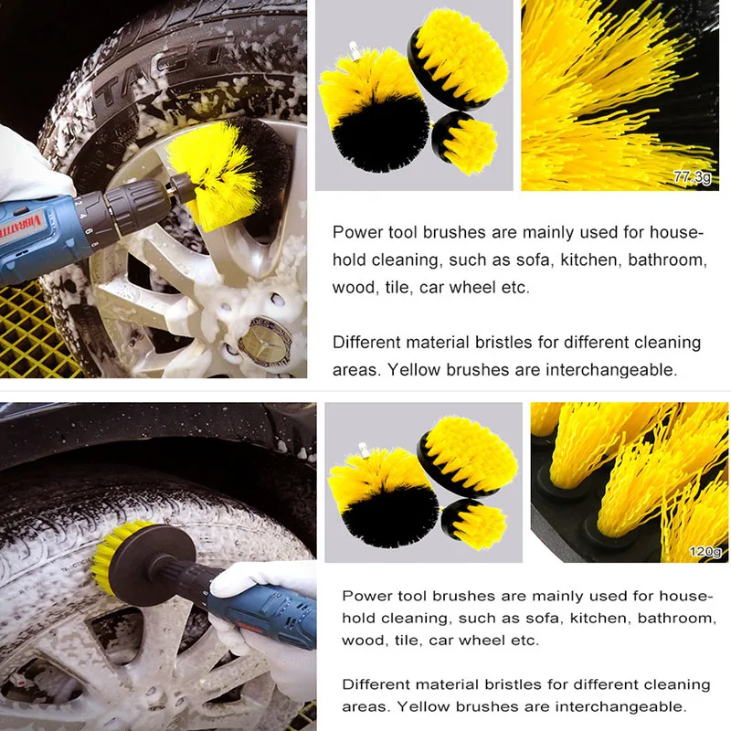 Щетка для чистки ручной дрели + Удлинительный Стержень Комбинированный рулон