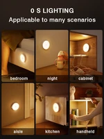 bedroom decor night lights motion sensor lamp childrens gift usb charging decoration led light moonshadow