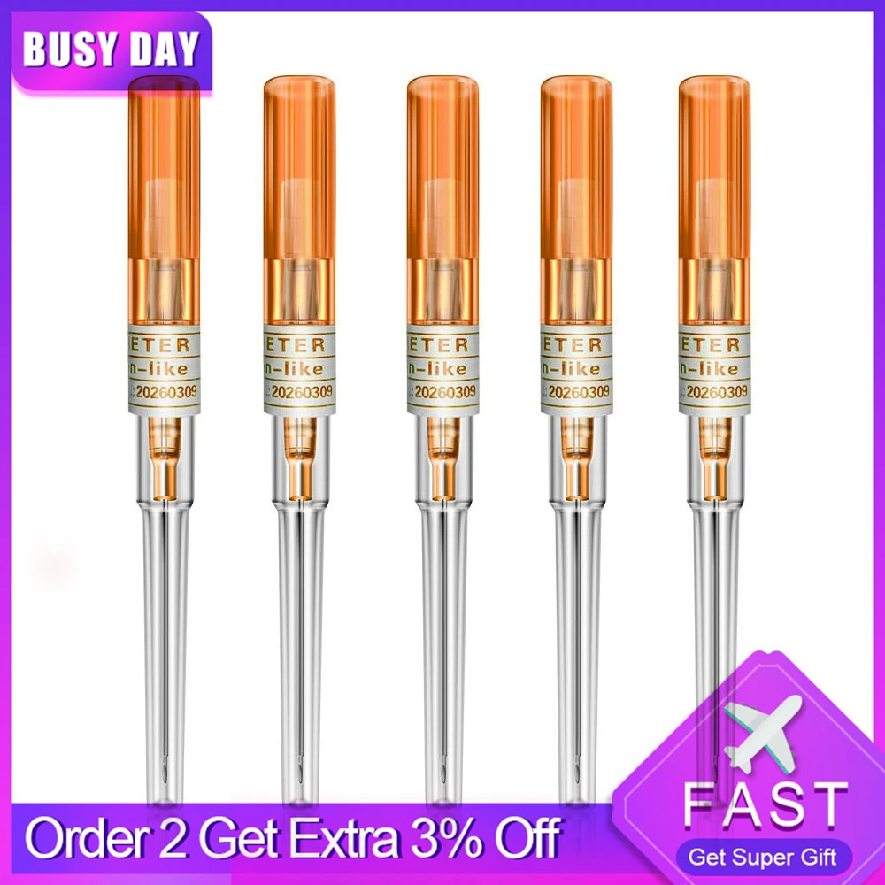 Одноразовые Иглы для пирсинга стерильные хирургические стальные инструменты