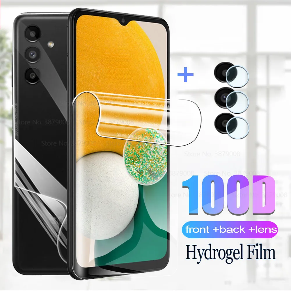 

Передняя Гидрогелевая пленка для Samsung A13 5G, стеклянная защита для экрана камеры samsun a 13 13a a13 6,5 ''2021, задняя защитная пленка, крышка