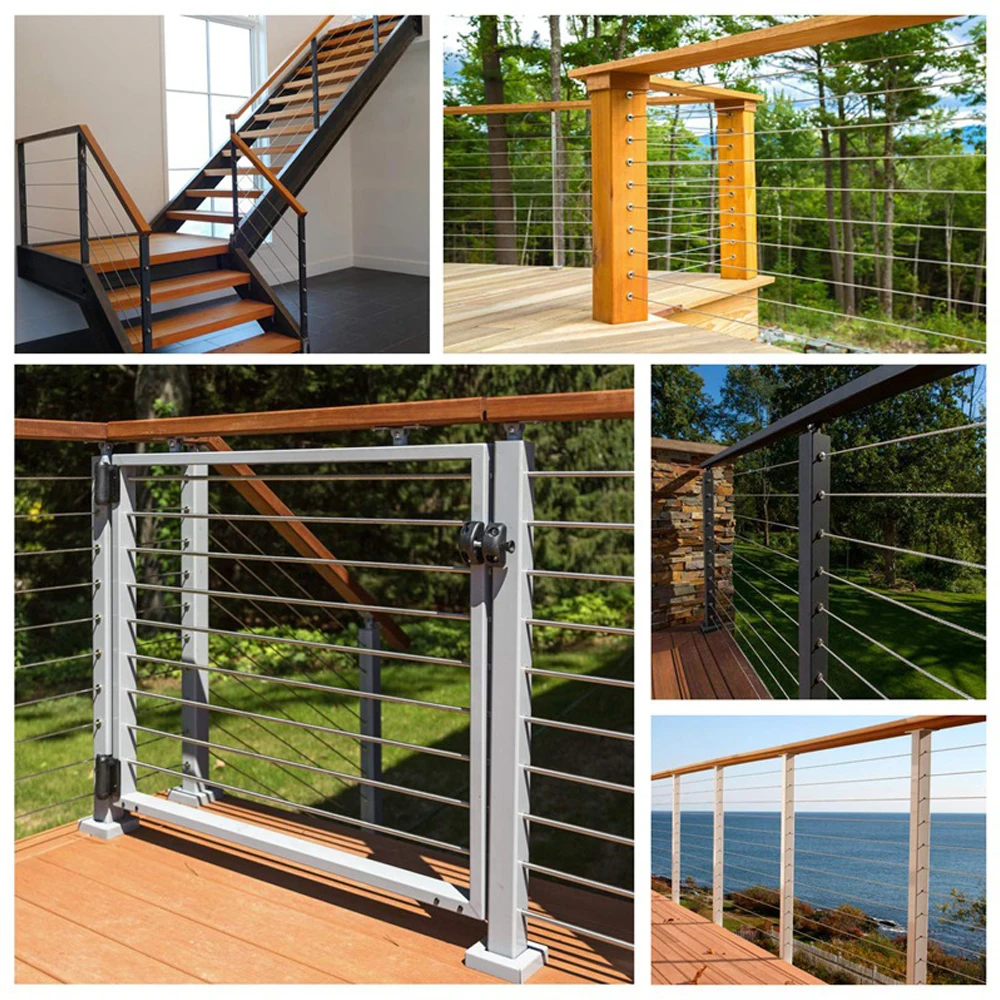 Комплект перил для кабеля из нержавеющей стали 316 или комплект подвешивания с